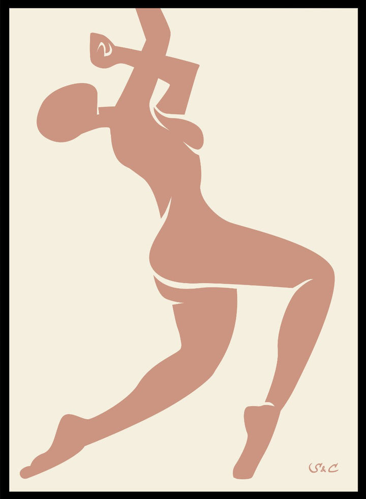 Abstract Figure Art Print WP04Sugar & Canvas