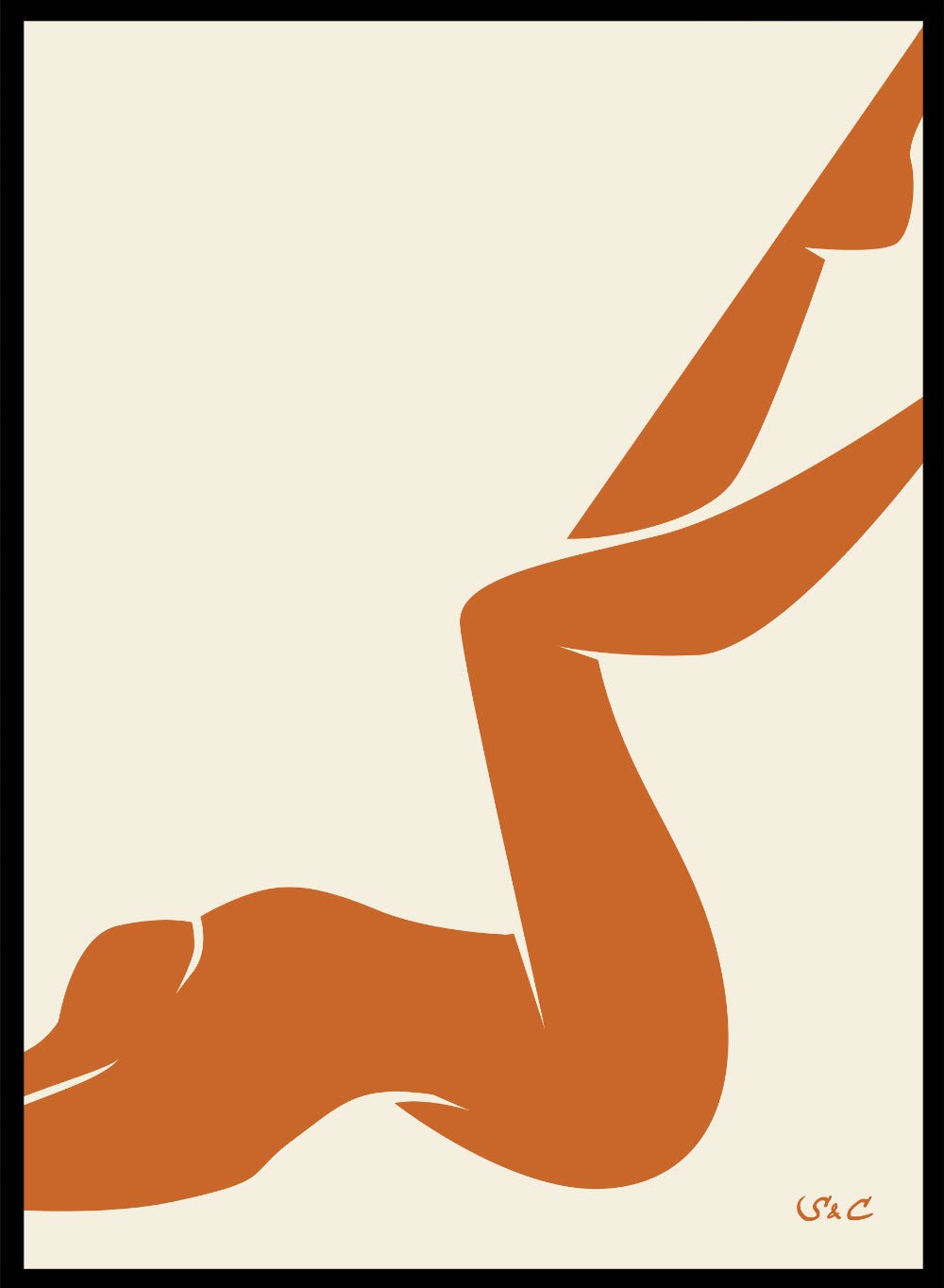 Abstract Figure Art Print WP05Sugar & Canvas