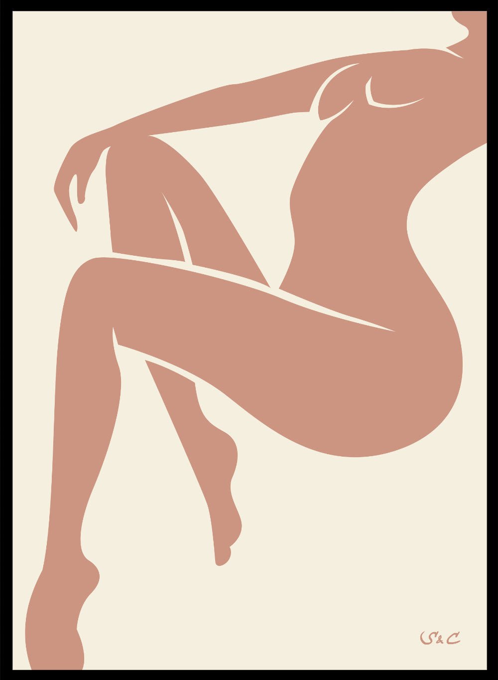 Abstract Figure Art Print WP067dac000b-0e9a-4ad1-ab87-2f704bfc7865Sugar & Canvas