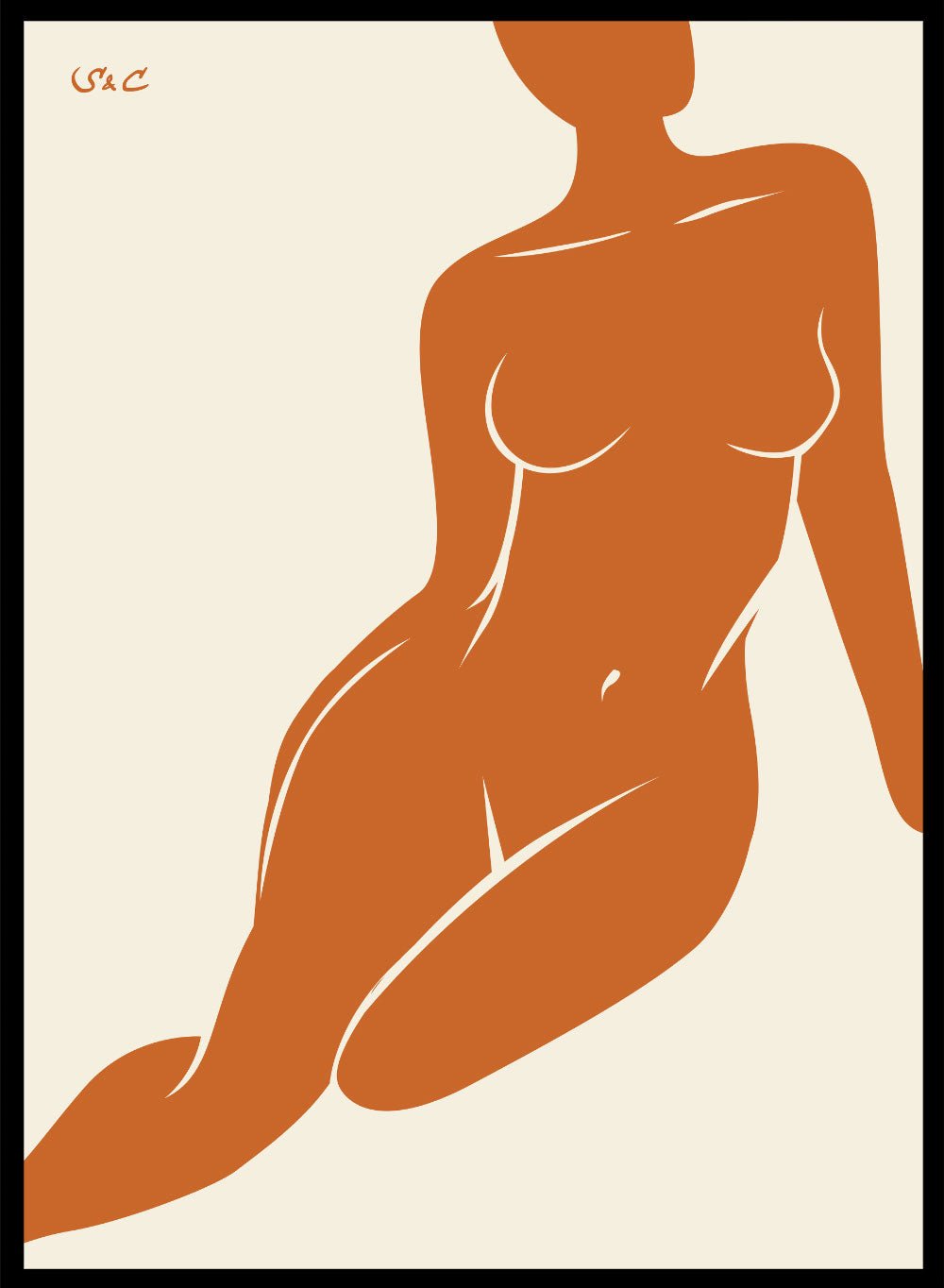 Abstract Figure Art Print WP07_Sugar & Canvas