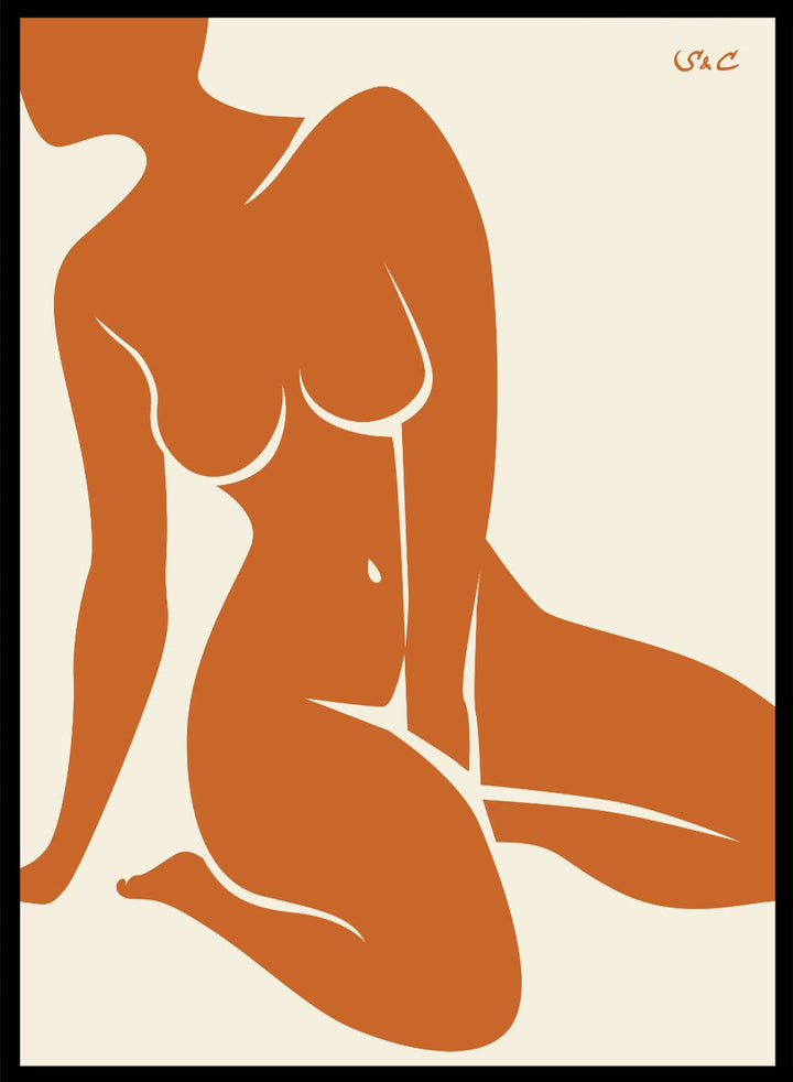 Abstract Figure Art Print WP10Sugar & Canvas