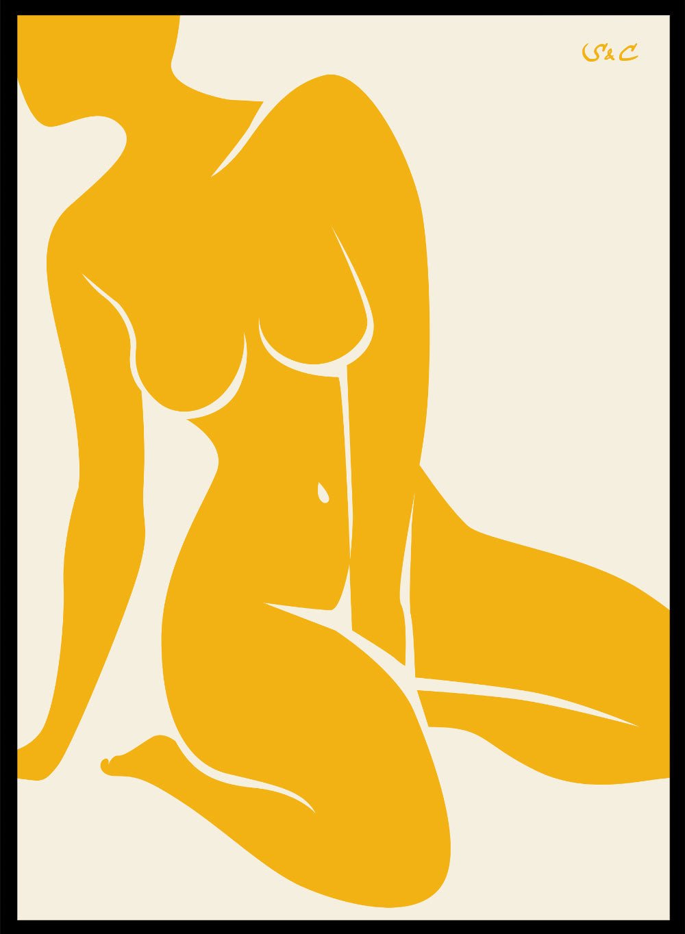 Abstract Figure Art Print WP10_Sugar & Canvas