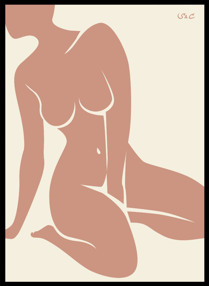 Abstract Figure Art Print WP10Sugar & Canvas