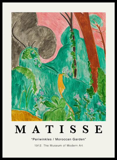 Sugar & Canvas 8x10 inches/20x25cm Periwinkles/Moroccan Garden 1912 by Henri Matisse Print