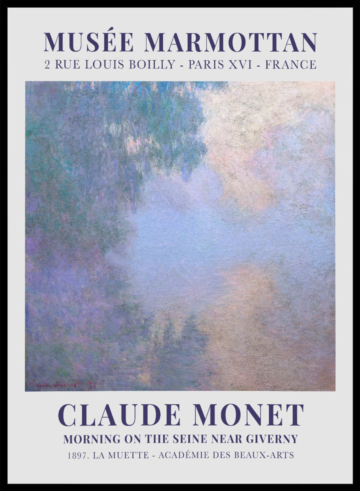 Morning on the Seine near Giverny 1897 by Monet Print_Sugar & Canvas