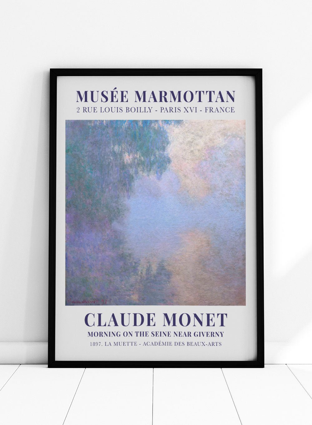 Morning on the Seine near Giverny 1897 by Monet Print_Sugar & Canvas