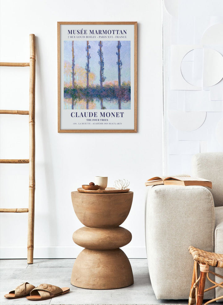 The Four Trees 1891 by Monet Print_Sugar & Canvas