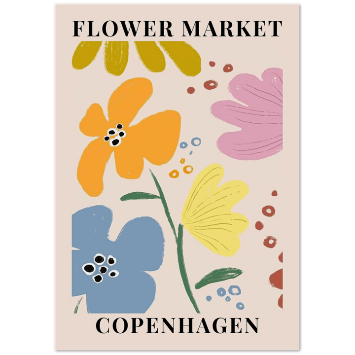 Flower Market Copenhagen Art Print_Sugar & Canvas
