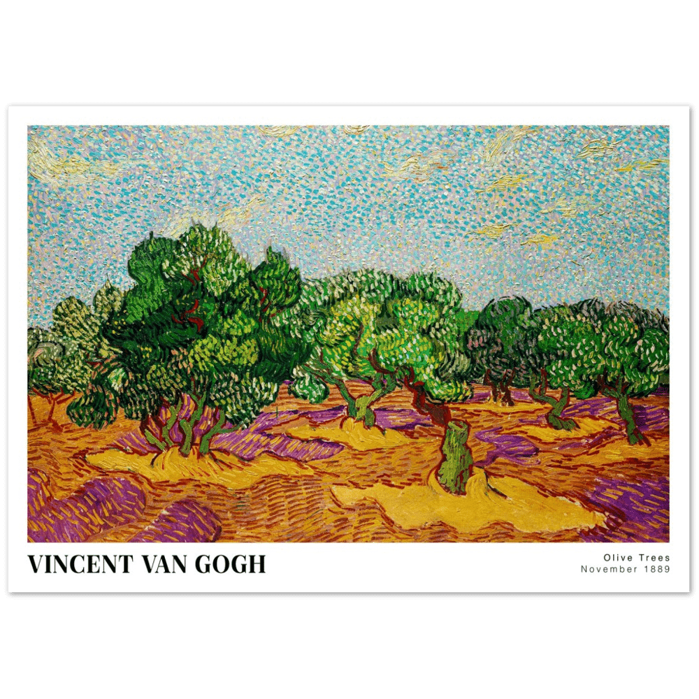 Van Gogh Olive Trees 1889 Art Print_Sugar & Canvas
