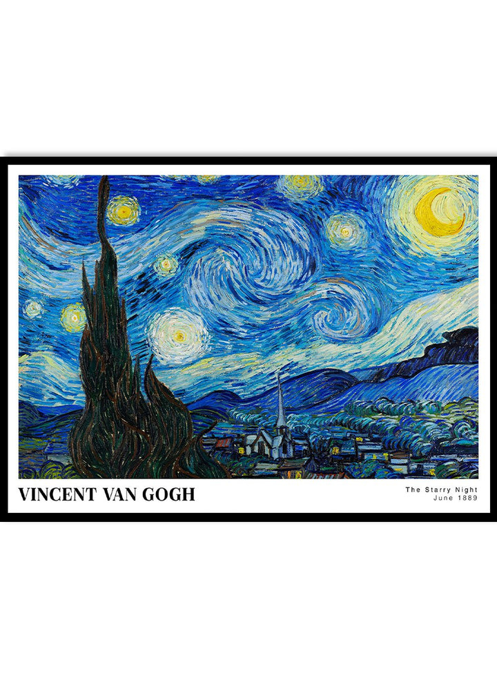 Van Gogh The Starry Night 1889 Art Print_Sugar & Canvas