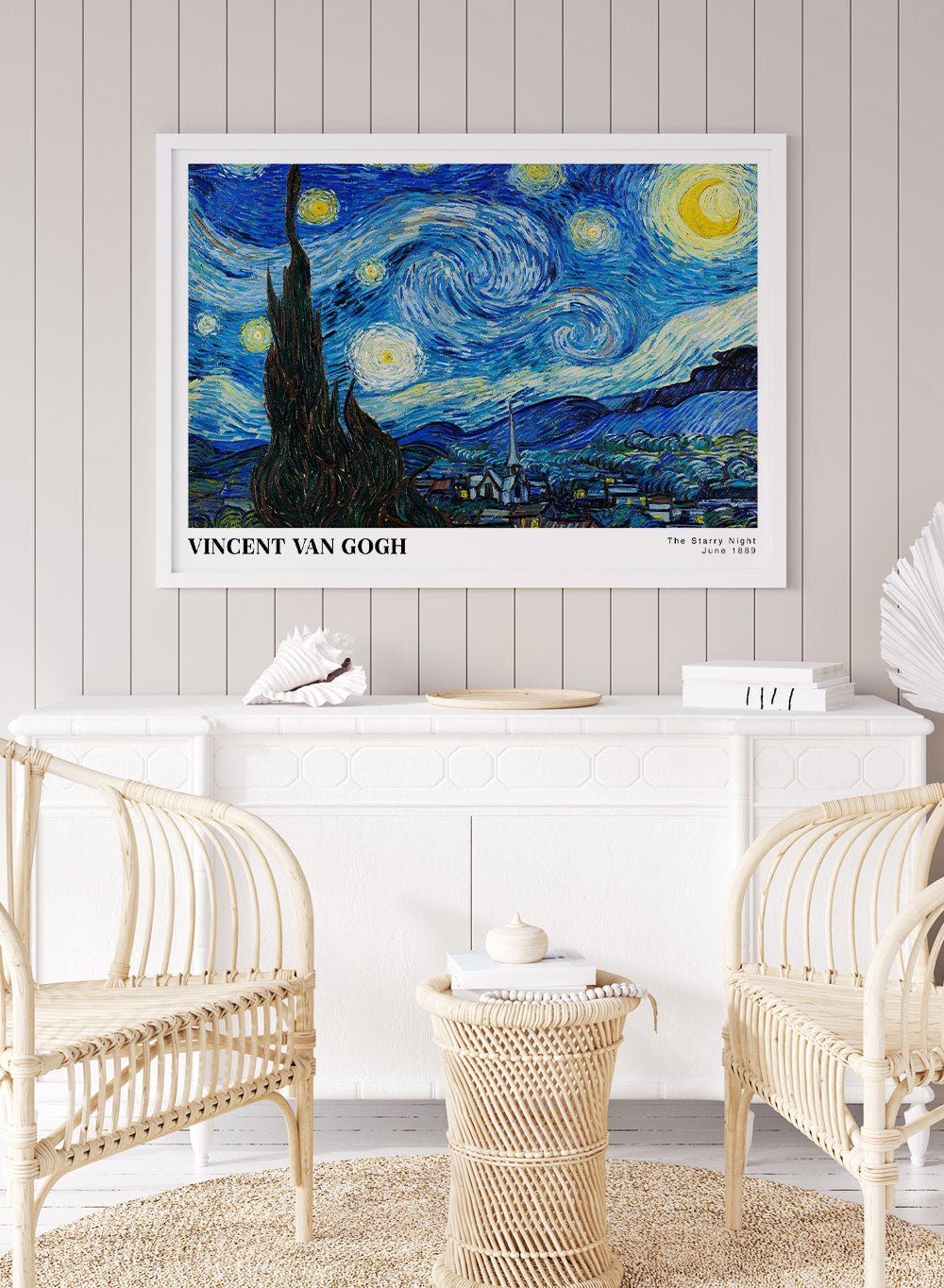 Van Gogh The Starry Night 1889 Art Print_Sugar & Canvas