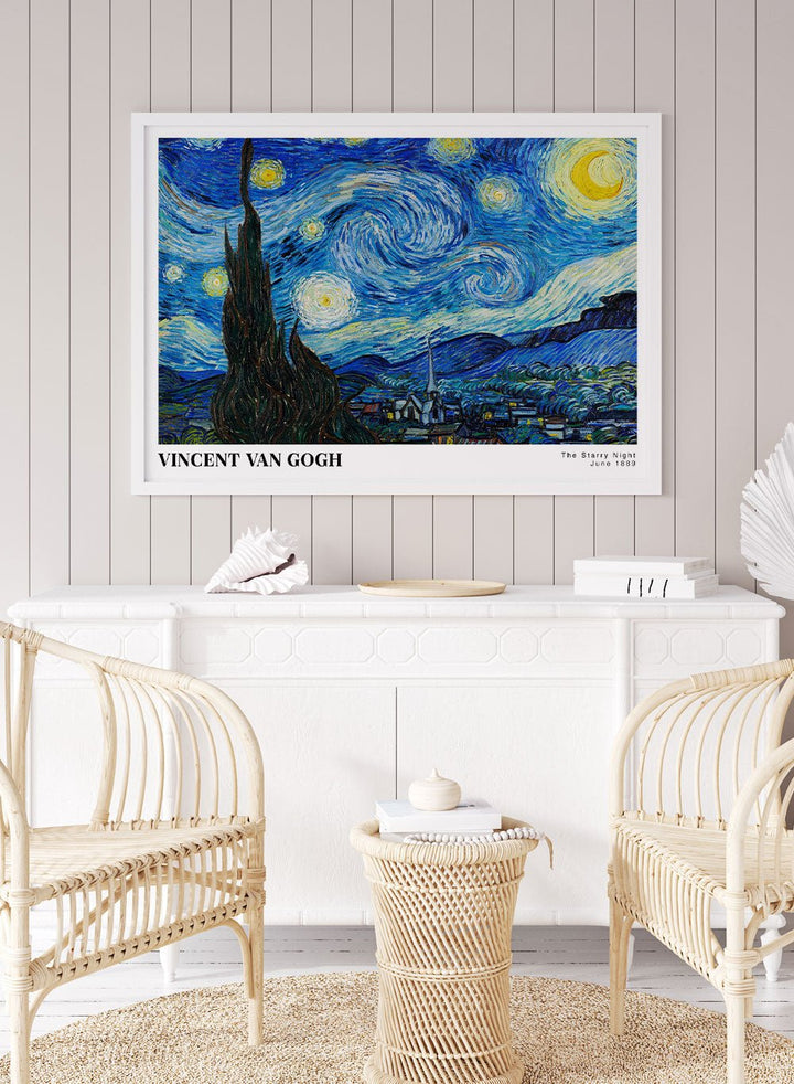 Van Gogh The Starry Night 1889 Art Print_Sugar & Canvas